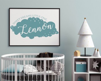 Custom Name on Clouds Decal